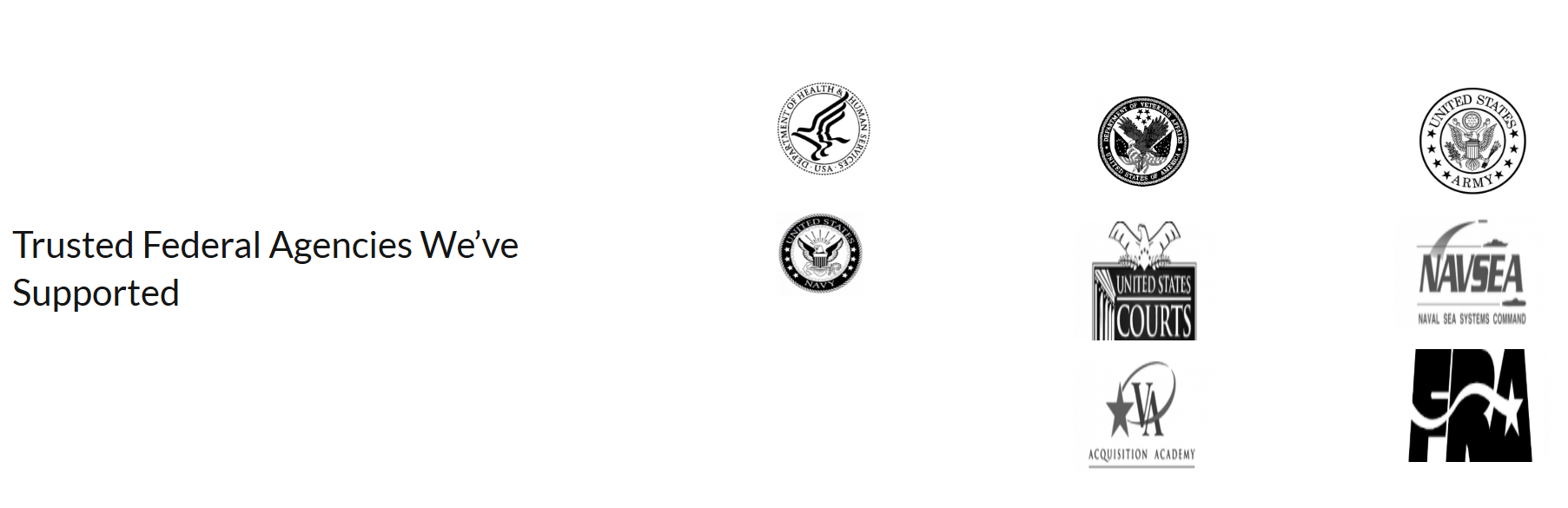 Agencies we've supported